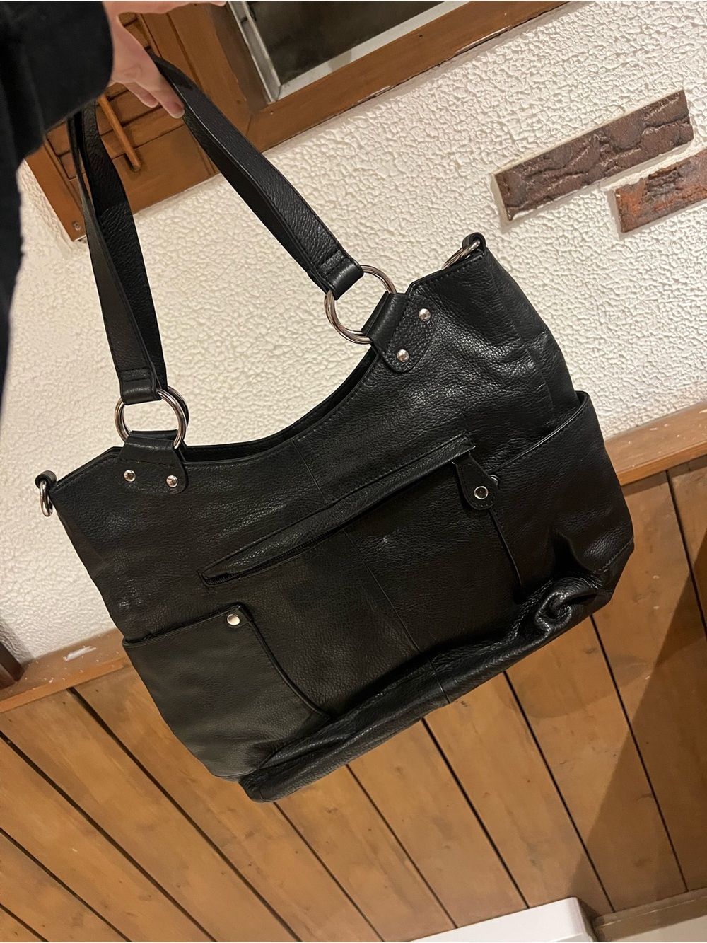 Danier Black Genuine Leather Bag